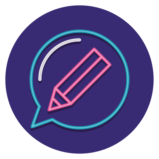 Review letter comment seo and web icon