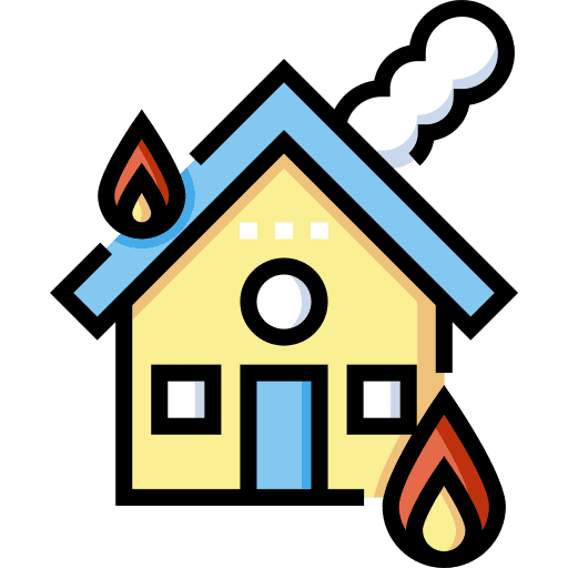 House firefighter service emergency icon House firefighter service emergency icon