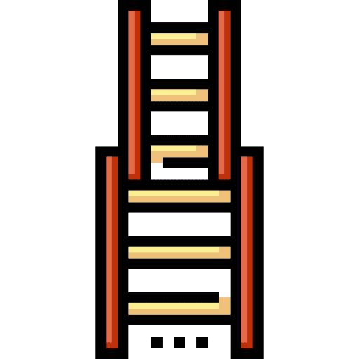 Ladder improvement ladder step icon Ladder improvement ladder step icon