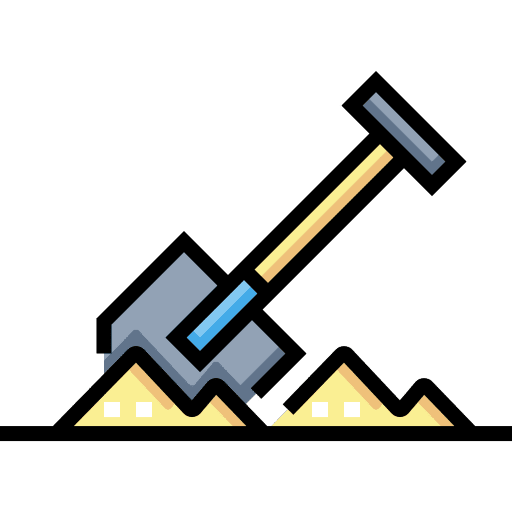 Shovel sand construction construction and tools icon Shovel sand construction construction and tools icon