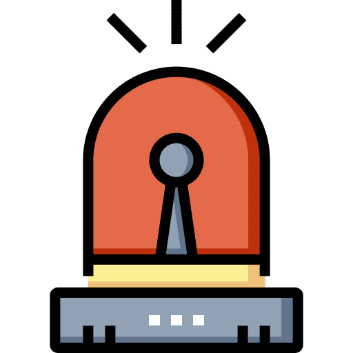 Siren light security flashlight icon Siren light security flashlight icon