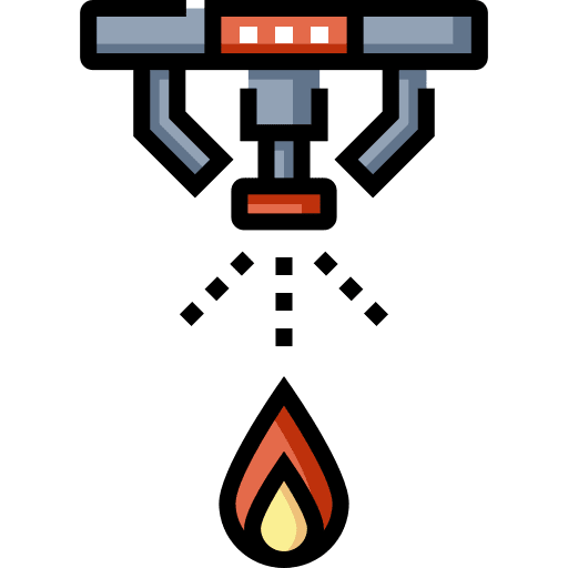 Sprinkler ceiling sprinklers protection icon Sprinkler ceiling sprinklers protection icon
