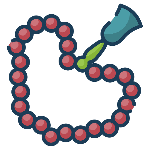 Bead ramadan muslim bead icon