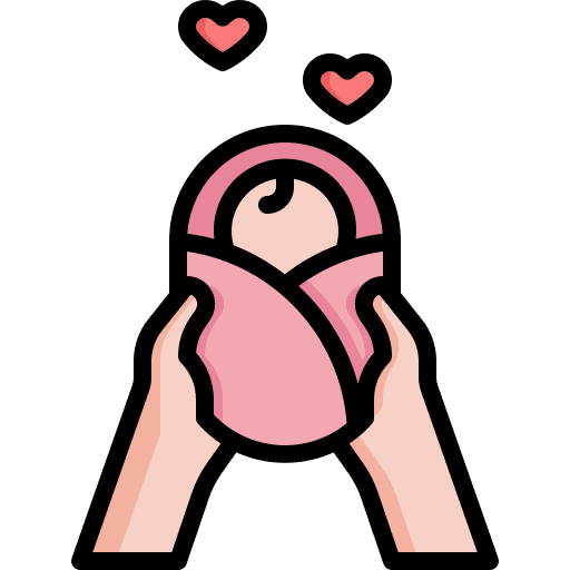 Baby family care kid and baby icon
