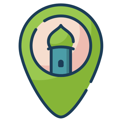 Location placeholder praying maps and location icon