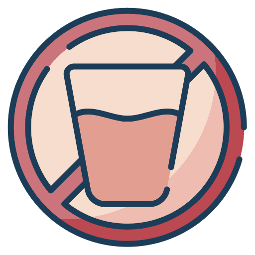 No drinking no drink forbidden prohibition icon