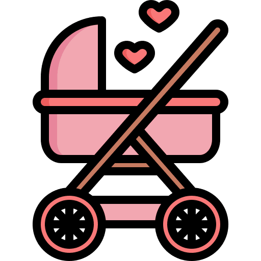 Baby stroller transport children kid and baby icon