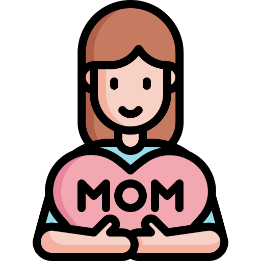 Daughter mothers day young kid and baby icon