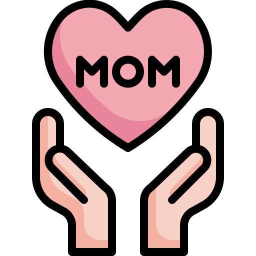 Love heart love and romance mom icon Love heart love and romance mom icon