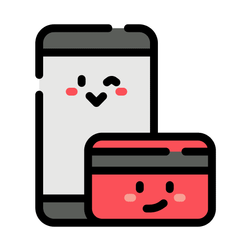 Mobile payment store money credit card icon Mobile payment store money credit card icon