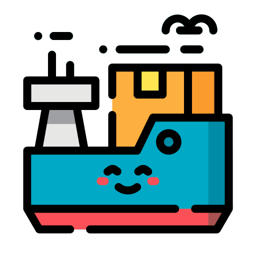 Shipping package worldwide shipping icon