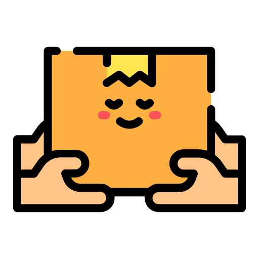 Receive shipping and delivery box package icon Receive shipping and delivery box package icon