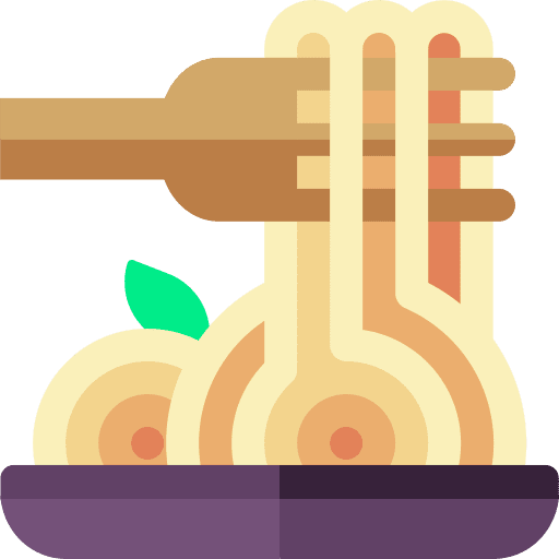 Spaghetti eating pasta dishes icon