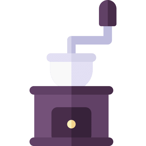 Coffee grinder food and restaurant utensil mill icon Coffee grinder food and restaurant utensil mill icon