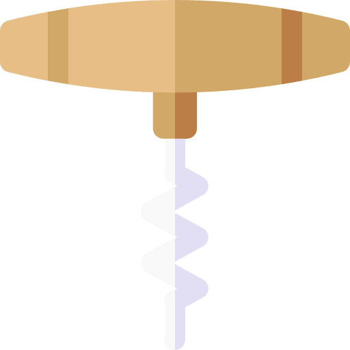 Corkscrew kitchenware food and restaurant bottle opener icon Corkscrew kitchenware food and restaurant bottle opener icon