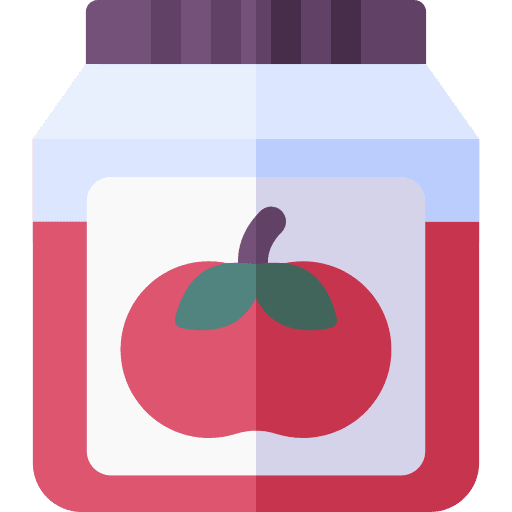 Tomato sauce grocery jar nutrition icon Tomato sauce grocery jar nutrition icon
