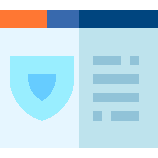 Browser protection security system browser icon Browser protection security system browser icon
