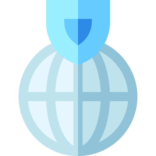 Internet earth security world icon Internet earth security world icon