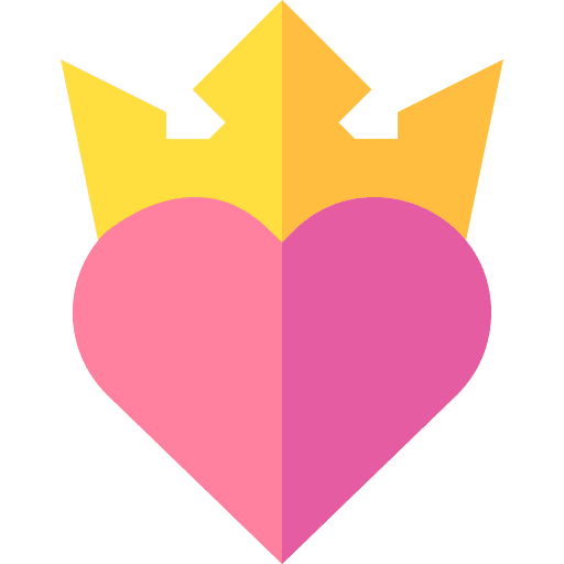 Loyalty heart crown loyalty icon