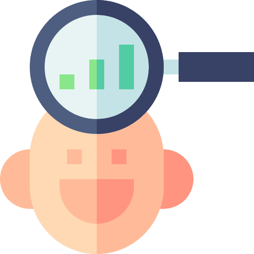 Search magnifying glass search customer icon