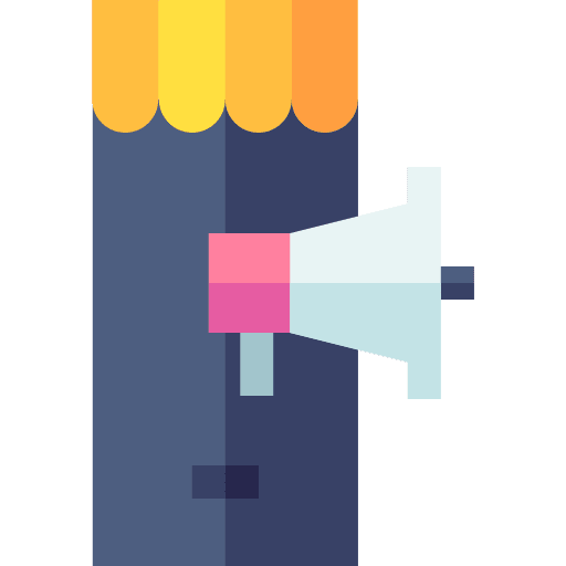 Advertising website digital phone icon