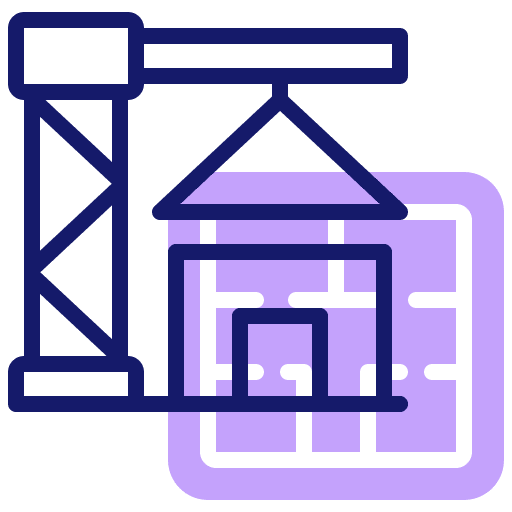 House building house construction and tools icon House building house construction and tools icon