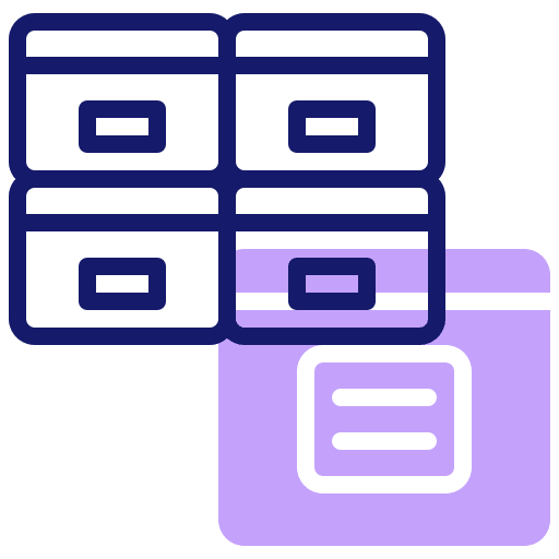 Archive file archive box icon