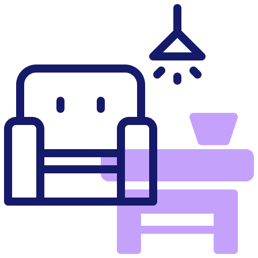 Couch furniture and household sofa seat icon Couch furniture and household sofa seat icon