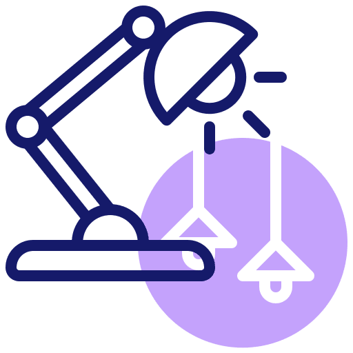Lighting furniture and household lamp work icon Lighting furniture and household lamp work icon
