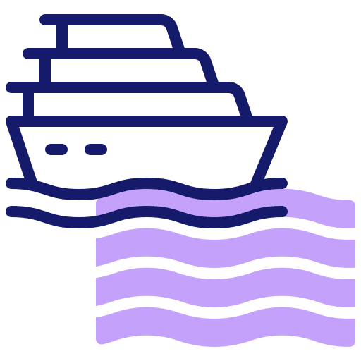 Cruise travel cruise ship icon