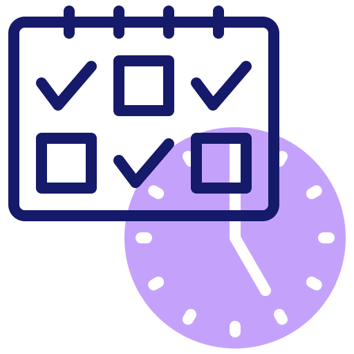 Schedule schedule booking time and date icon
