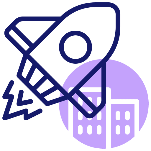 Startup rocket startup business icon Startup rocket startup business icon