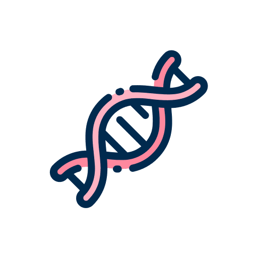 Dna genetic google for education kid and baby icon
