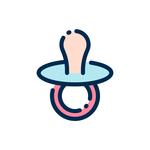 Pacifier feeding suck pacifier icon