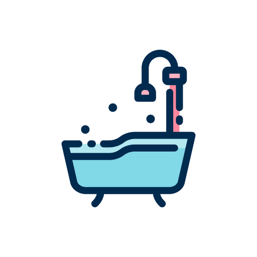 Baby shower bathroom clean baby shower icon