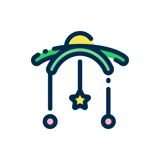 Crib mobile shape crib toy baby mobile icon Crib mobile shape crib toy baby mobile icon