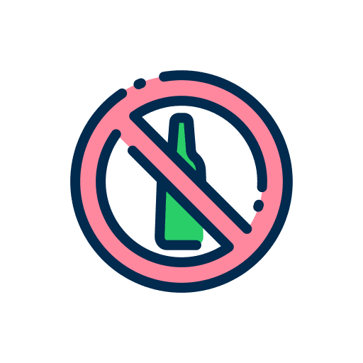No alcohol no alcohol no drink stop icon No alcohol no alcohol no drink stop icon