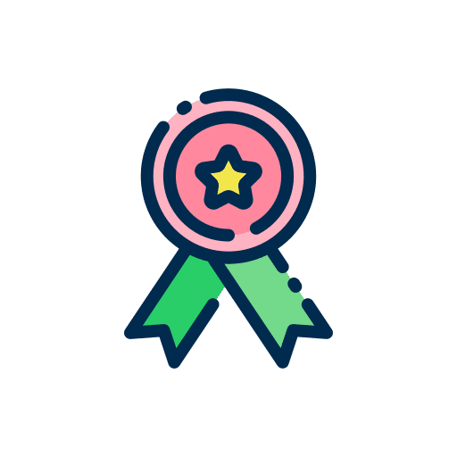 Ribbon winner sports and competition prize icon Ribbon winner sports and competition prize icon