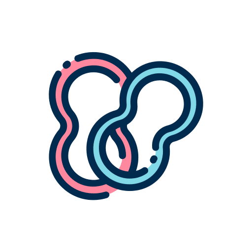 Rubber rubber bands art and design stationery icon Rubber rubber bands art and design stationery icon