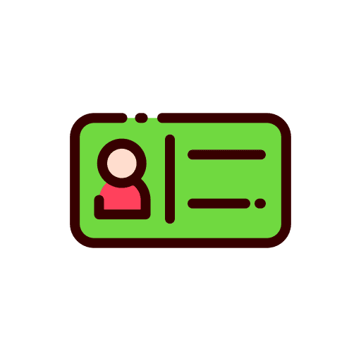License files and folders pass identification card icon License files and folders pass identification card icon
