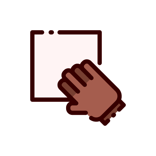 Wipe surface wipe furniture and household icon
