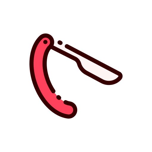 Razor blade barbershop shaving beauty icon Razor blade barbershop shaving beauty icon