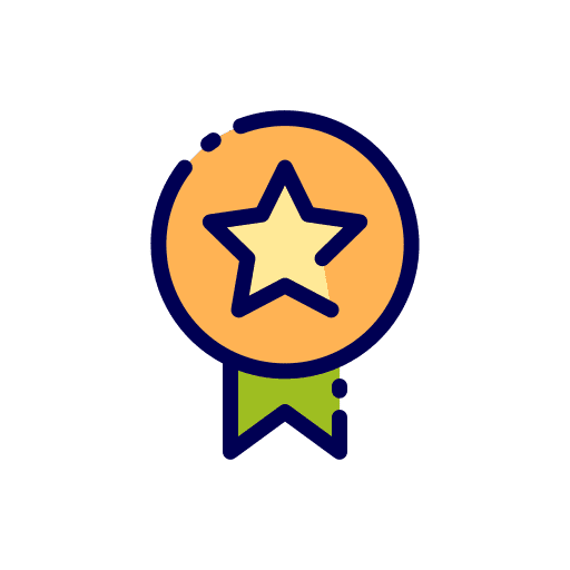 Reward sports and competition medal award icon