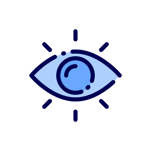 View visualization visible sight icon