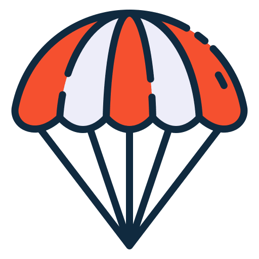 Parachute danger miscellaneous parachutes icon