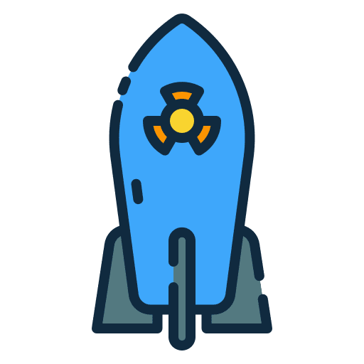 Atomic bomb miscellaneous explosion army icon