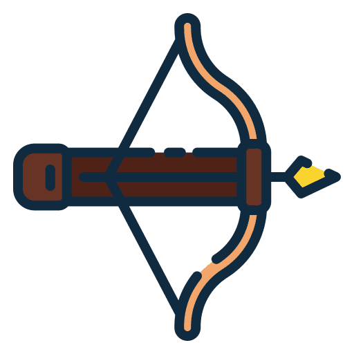 Crossbow hunter arrow target icon