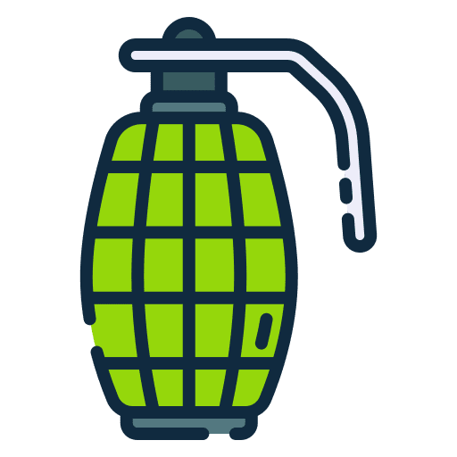 Hand grenade war military miscellaneous icon