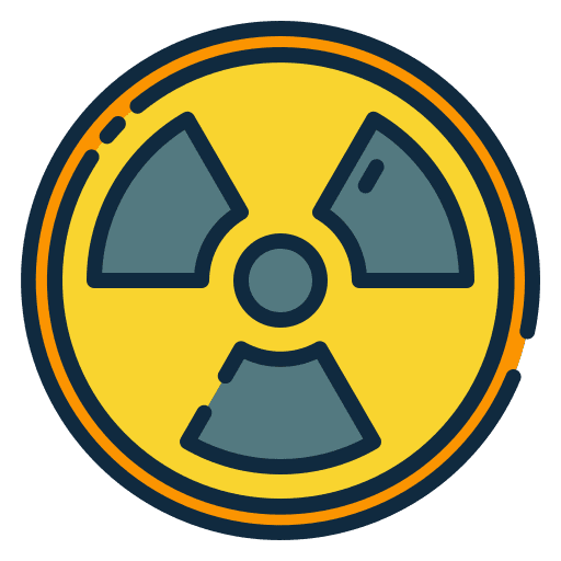 Radiation signaling industry radiation icon