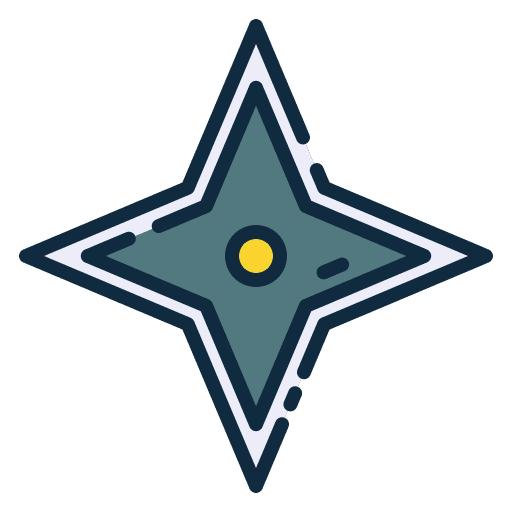 Shuriken ninja makibishi samurai icon